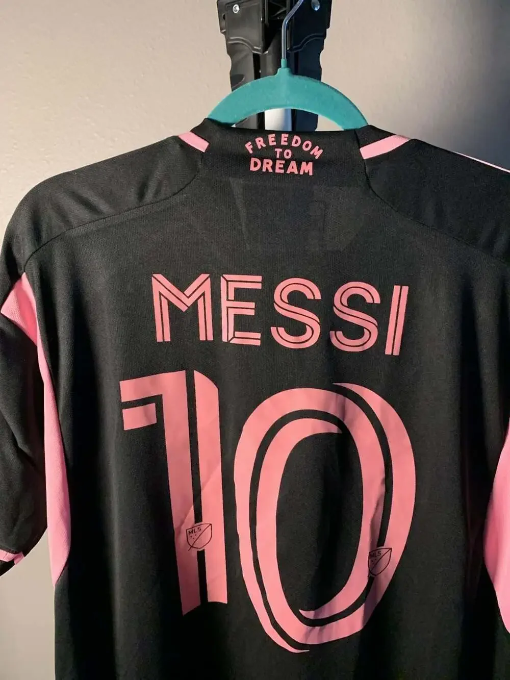 Adidas Inter Miami CF 23/24 Away Messi #10 Soccer Jersey XL Black Pink